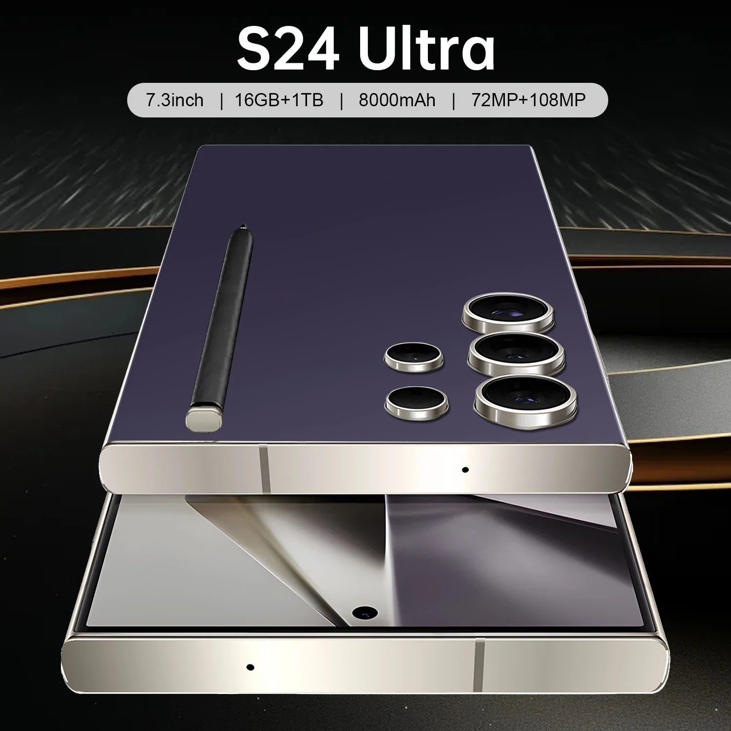 S24 Ultra 8000mAh 65W Fast Charge Snapdragon Gen 3 4K Screen Resolution Gaming Phone Qualcomm Smart Processor Face Recognition