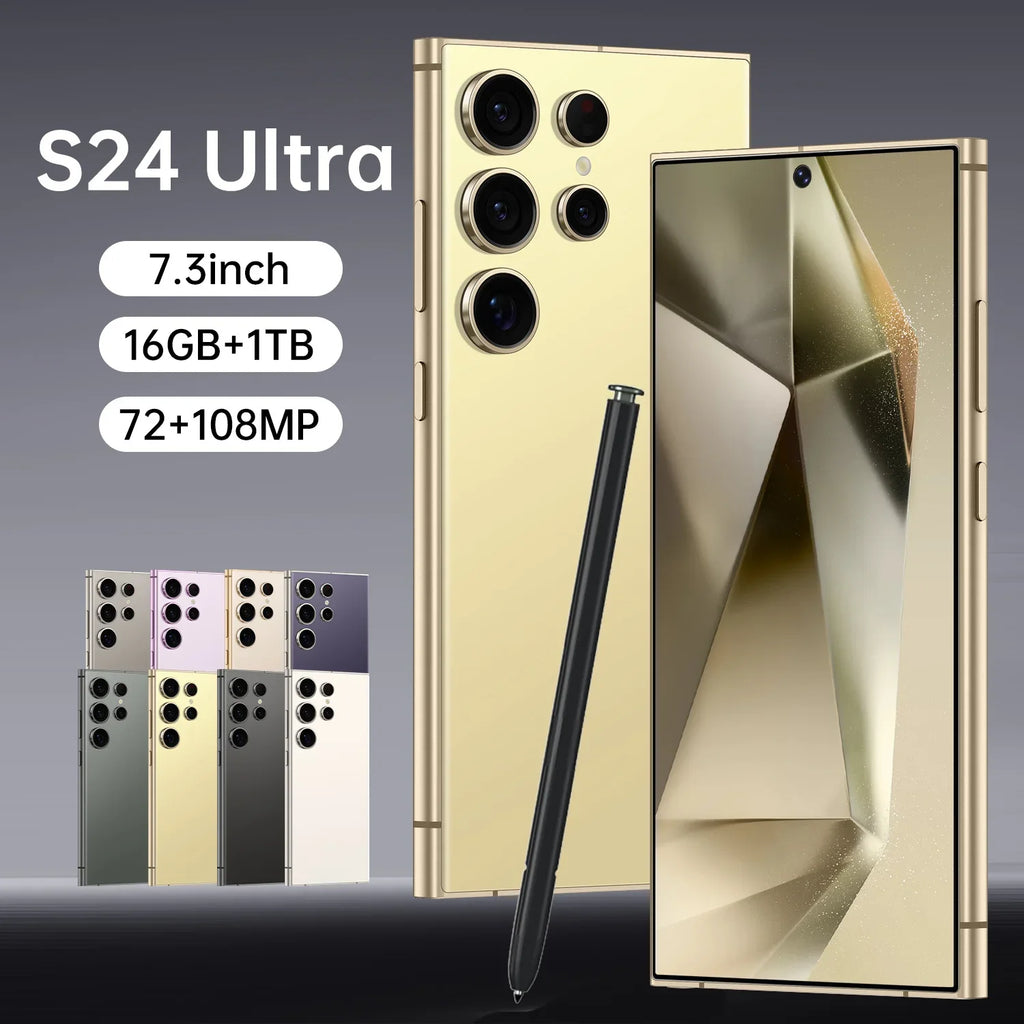 S24 Ultra 8000mAh 65W Fast Charge Snapdragon Gen 3 for Gaming 4K Screen Resolution Qualcomm Smart Processor Face Recognition