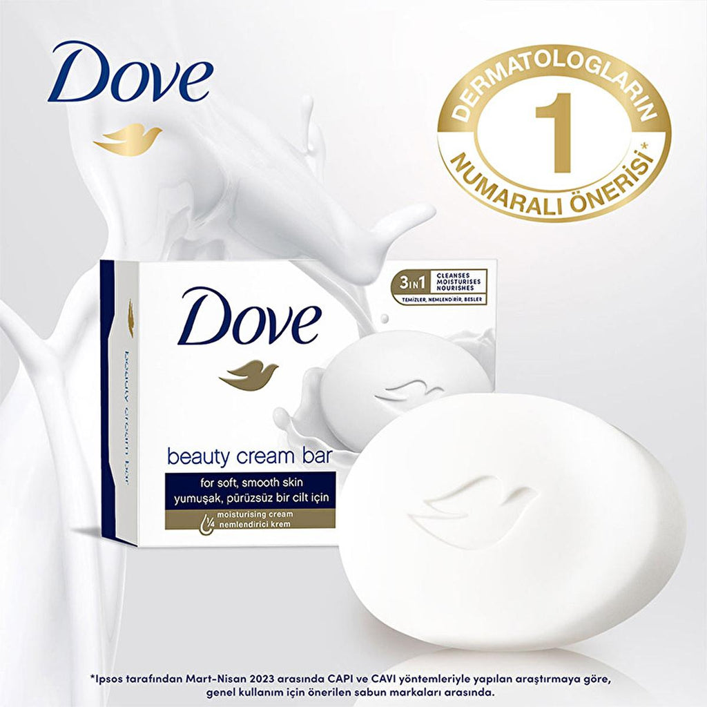 Dove Beauty Cream Bar Original - Moisturizing Sulfate-Free Soap for Soft Skin